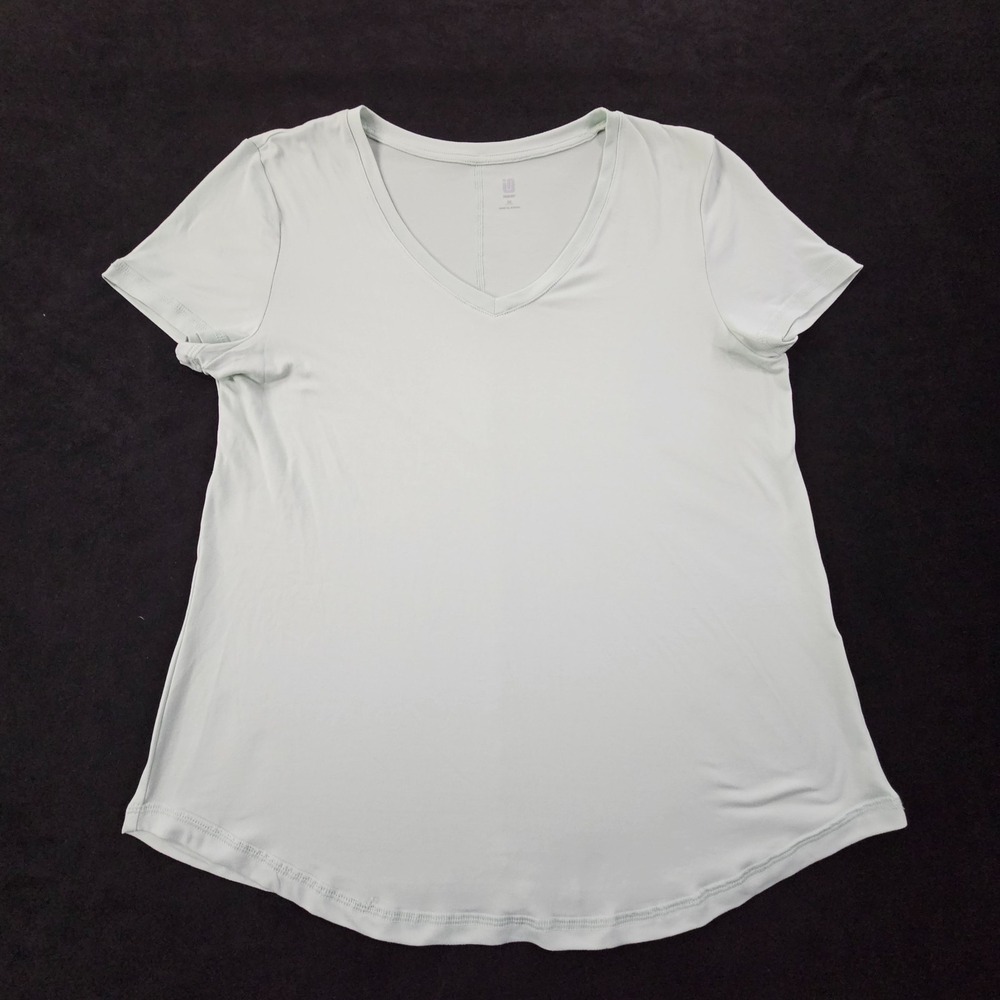 Ideology Green Short Sleeve V-Neck Performance T-Shirt‎ Women's M